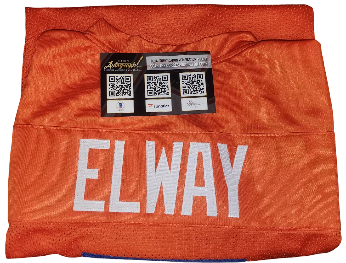 John Elway Denver Broncos Custom Autographed Jersey (Beckett Certified)