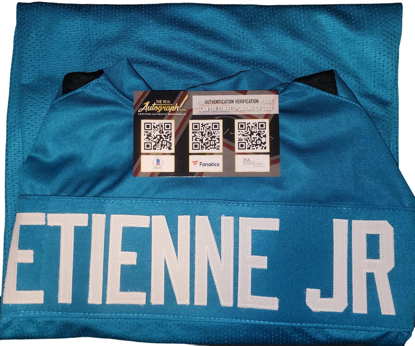Travis Etienne Jr Jacksonville Jaguars Custom Autographed Jersey (Beckett Certified)