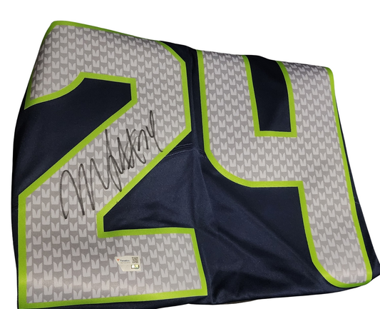 Marshawn Lynch Seattle Seahawks Authentic Nike Autographed Jersey (Fanatics Certified)