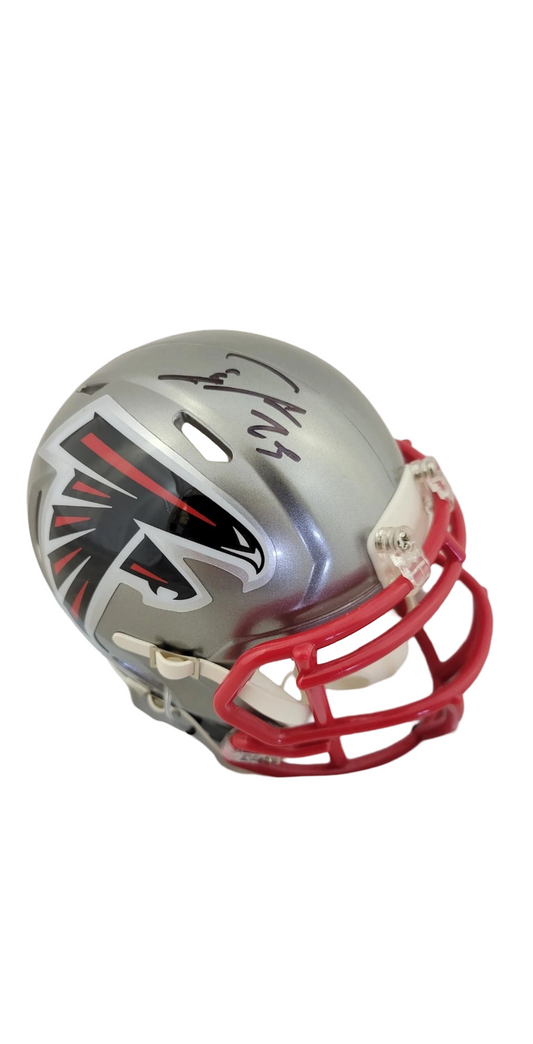 Tyler Allgeier Atlanta Falcons Autographed Mini Helmet (Beckett Certified)