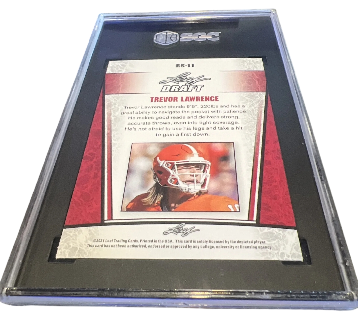 2021 LEAF DRAFT ROOKIE #RS11 TREVOR LAWRENCE SGC GEM MT 10