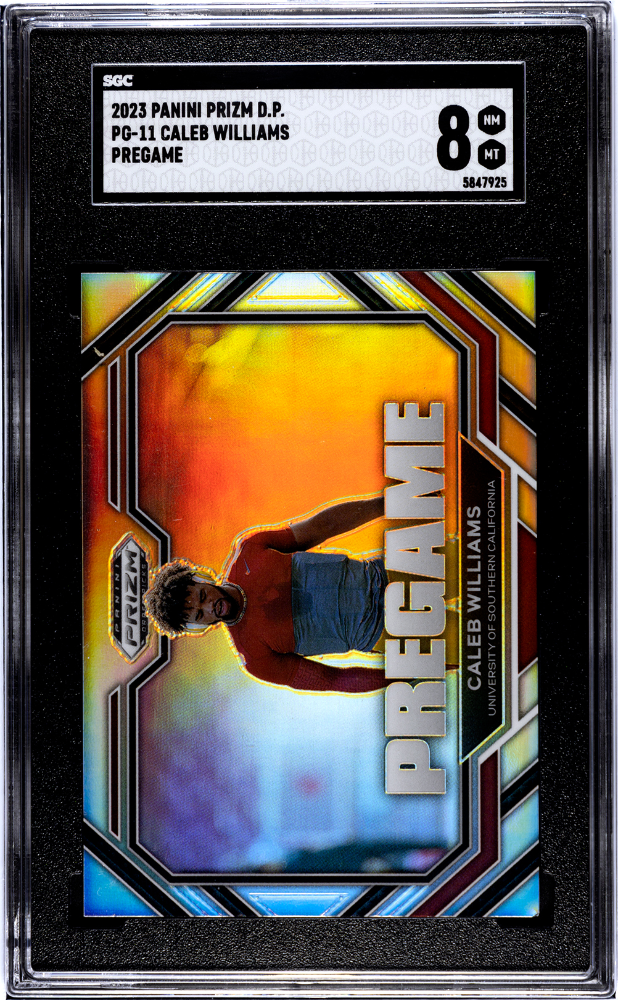 2023 Panini Prizm Caleb Williams Pregame SGC 8