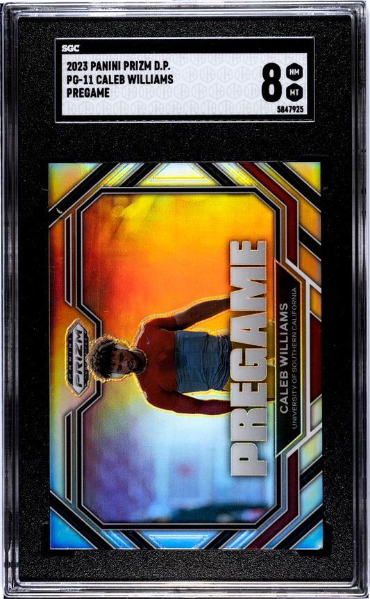 2023 Panini Prizm Caleb Williams Pregame SGC 8